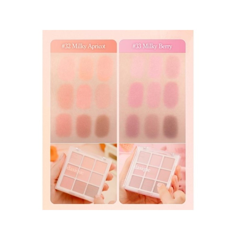 DASIQUE Shadow Palette 7.6g [Milky Fruits Collection], Color:33 Milky Berry
