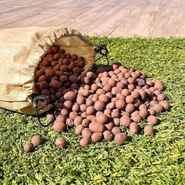 PGN Clay Pebbles for Hydroponic Growing - 30 Liters (12 Pounds) - Organic Expanded Clay Balls for Plants - PH Neutral Leca for Plants - Aquaponics and Hydroponics Supplies in a Resealable Storage Bag