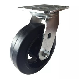 Hy-Weld 6" x 2" Heavy Duty "Rubber on Cast Iron" Caster - Swivel