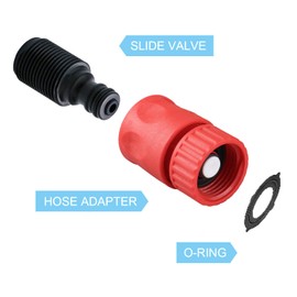 Outboard Motor Quick Connect Flush Kit，Compatible with Mercury, Mariner, Yamaha and Suzuki Outboard Engines Red