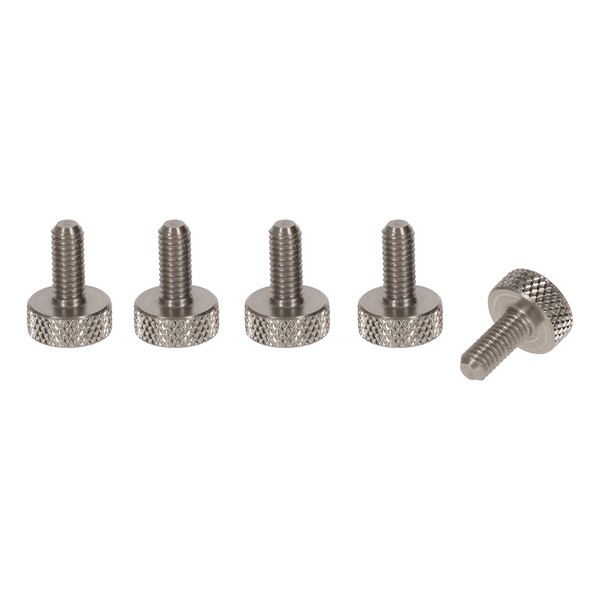 PrecisionGeek M4 x 10mm Flat Knurled Stainless Steel Thumb Screws