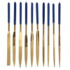 10Pcs Set 4x160mm Mini Titanium Plated Diamonds Needle File Kit