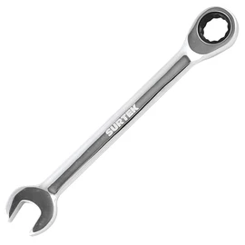 Surtek 100534 Llave combinada pulido espejo de matraca en pulgadas, 12 puntas, 7/16"