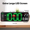 13 inch Large Digital Wall Alarm Clock with Remote Control