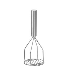 HENDI Potato Masher, Vegetable Masher, Dishwasher Safe, Diameter 118 x Height 306 mm, Stainless Steel