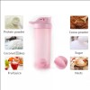 botella para gym Vaso Shaker Mezclador Con Bola Proteína Gym