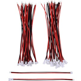 20 Pairs 1.25 mm Pin Micro Electrical Male and Female Connector Plug with 10 cm Wire Cable