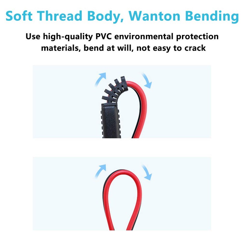 5 Pack 12" 10 Gauge 2 Pin Quick Disconnect Audiopipe