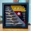 Ship & Combadge Display Shadow Box Star Trek, Enterprise, Large