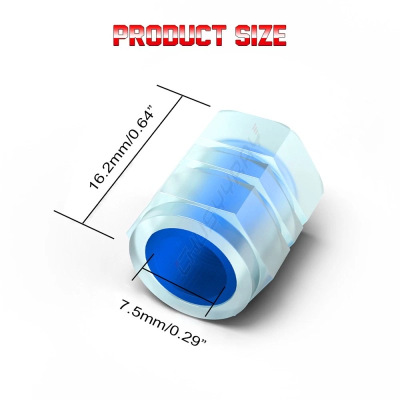 CHUSYYRAY Luminous Tire Valve Cap Stem Lights Glow in the
