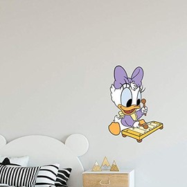Vinyl Wall Decal: Kids Nursery Young Daisy Duck Giant | 20" x 25" Character Ative Room Bedroom Home Sticker Décor