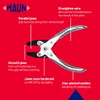 Maun 4870-140 Smooth Jaws Flat Nose Parallel Plier 140 mm