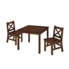 eHemco Solid Hard Wood Kids Table and Chair Set (2