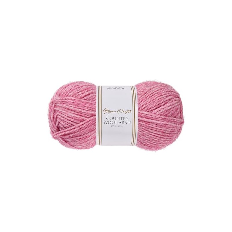 Utopia Crafts Country Wool Blend Aran Yarn for Knitting and