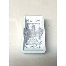 White Euro Rocker Marine Switch Cover 5 Pack