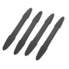 4PCS Bumper Guard Strip Carbon Fiber Pattern Textured 43cm Length