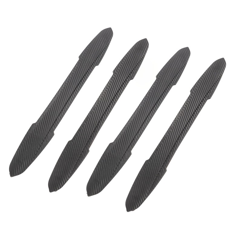 4PCS Bumper Guard Strip Carbon Fiber Pattern Textured 43cm Length