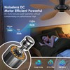Ceiling Fans with Lights, 51 inch Modern Low Profile Ceiling