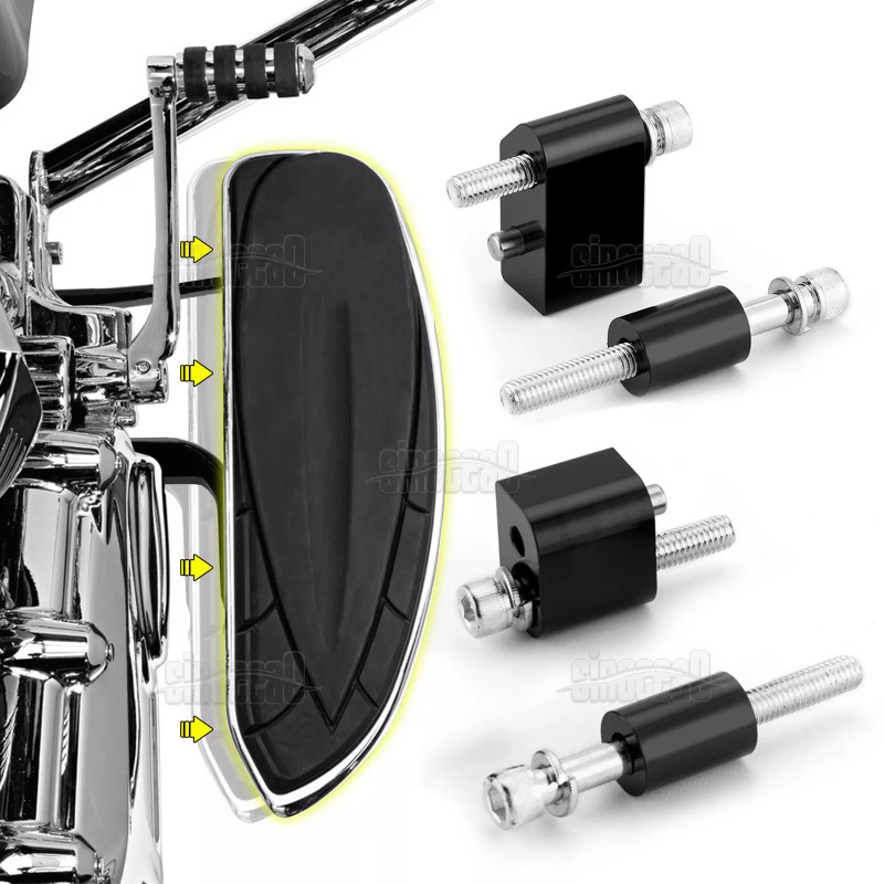SI 1-1/4'' Driver Floorboard Spacer Extensions For Harley 09-24 Touring