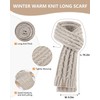 Womens Beanie Hat Scarf Gloves Set, Soft Fleece Lined Winter