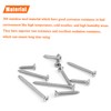 #4 x 1/2" 5/8" 3/4" 1" 1-1/4" Wood Screws Set,