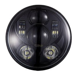 Ranzek 5 3/4" Black LED Projection Daymaker Headlight - Generation III, Harley Sportster, Dyna and More