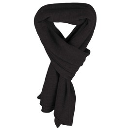 Love Cashmere Women's 100% Cashmere Wrap Scarf - Charcoal Gray - hand made in Scotland