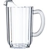 Carlisle FoodService Products Plastic Pitcher, 48 Ounces, Clear (Pack of