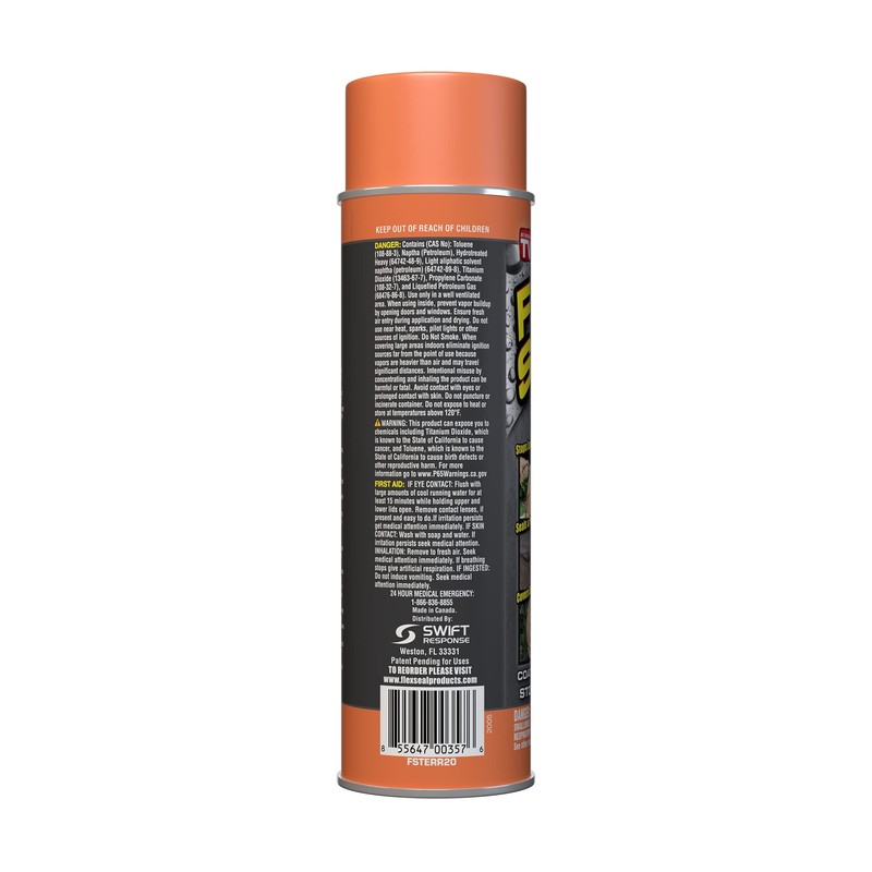 Flex Seal, 14 oz, Terracotta, Stop Leaks Instantly, Waterproof Rubber