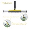 Floor Squeegee Scrubber, Squeegee Broom with 54” Adjustable Handle, Water
