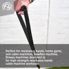 Fitness Health Pair Resistance Band Handles - Wide Grip Strap
