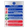 Landlord Direct Supplies General Fire Action 6 Message Sign -