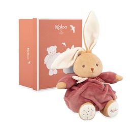 Kaloo - Bordeaux Rabbit Soft Toy 17cm - Ultra-soft plush for baby - Tender companion from birth - Ideal size for little hands - Birth Gift - K214009