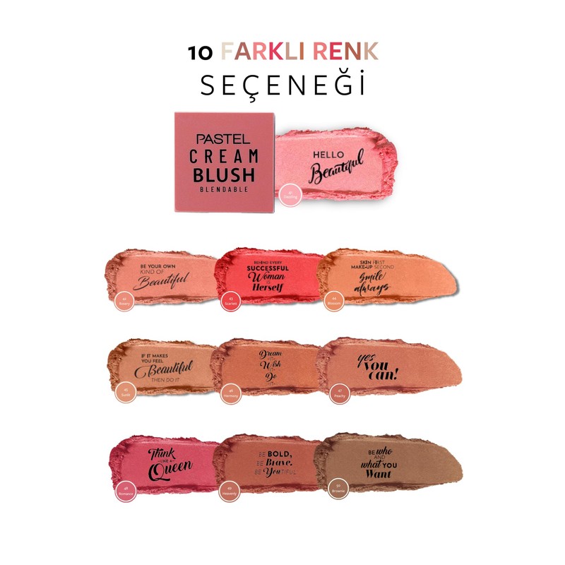 Pastel Pro Fashion Cream Blush No. 41