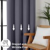Simplebrand Ava Grey Blackout Curtains for Bedroom 63 Inch Length