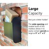 NACH Mailboxes for Outside Wall Mount, 12 x 4.5 x