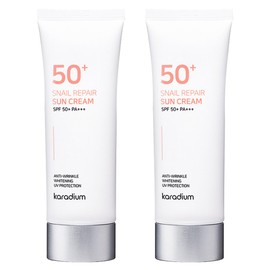 Partner_Reference Karadium Snail Repair Sun Cream SPF 50+ PA+++ 70ml 2pcs / 카라디움 스네일 리페어 선크림 SPF 50+ PA+++ 70ml 2개