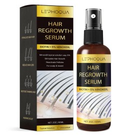 LEPHOQUA Hair Growth Oil Spray: Hair Growth Serum Spray with Rosemary Biotin for Hair Los