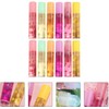 Brillo Labial Transparente Incoloro 12 Piezas Sabor Fruta – Wakauto