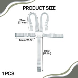 BOULESENM 5 Point Safety Belt Universal High Chair Belt Safety Belt High Chair for Baby Pram High Chair Strap High Chair Child Seat 5 Point Strap for High Chair/Pushchair