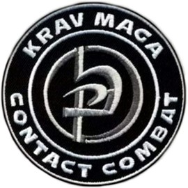 Krav Maga Contact Combat Patch (80mm) Embroidered Badge Patch Sew-on or Iron-on Israeli Martial Arts Emblems