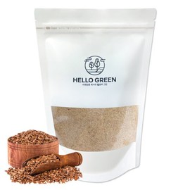 Hello Green Roasted Flaxseed Powder 500g (Pack) Golden Flaxseed / 헬로우그린 볶은 아마씨 분말 가루 500g(팩) 골든 아마씨