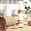 Alytimes 160CM Roll Upholstery Fabric Natural Jute Hessian Burlap Cloth