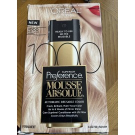 L'Oréal New L'Oreal Paris Preference Mousse Absolue 1000 Pure Lightest Blonde Hair Dye A