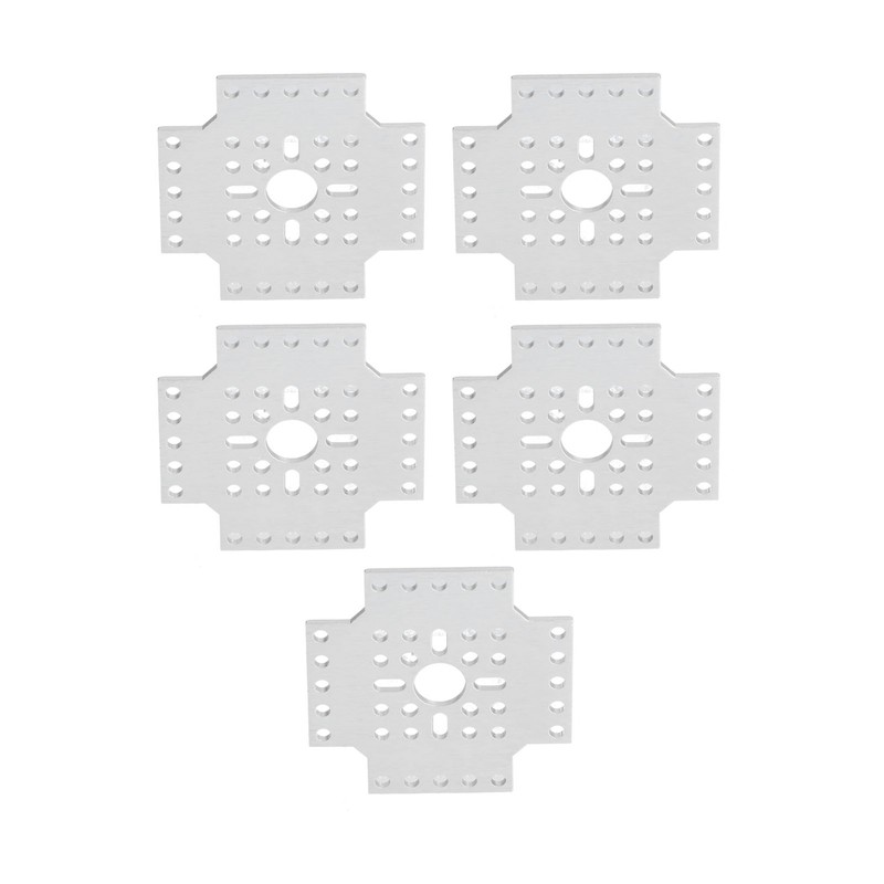5pcs Hole Pattern Brackets Aluminum Alloy Holes Grid Plates for
