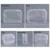 5 Pack Clear Plastic Zippered Toiletry Carry Pouch TSA Approved
