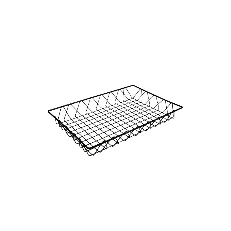 G.E.T. WB-953-BK 18" x 12" Rectangular Wire Pastry Basket, Metal