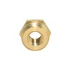 Dsmpipeft 2pcs Brass Reducer Hex Bushing, NPT Male to NPT