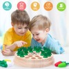 Japace Carrot Memory Chess Board Game, Wooden Memory Game for