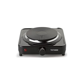 Tayama Single Burner 5.8 in. Black Diecast Hot Plate with Temperature Control